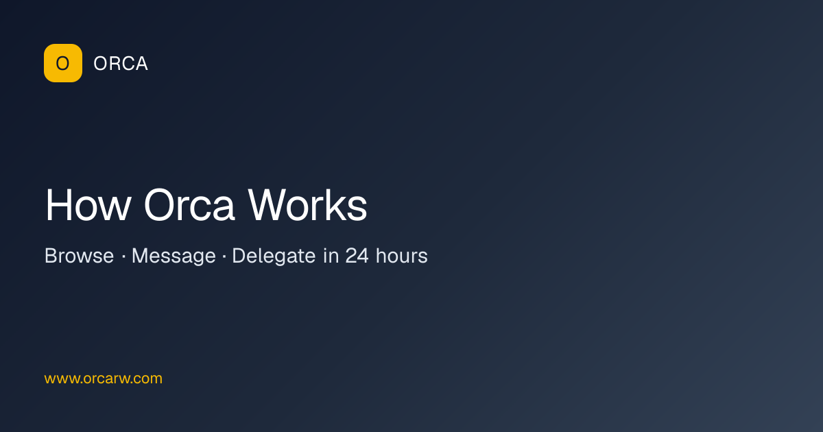 How to Hire a Virtual Assistant on Orca | Orca